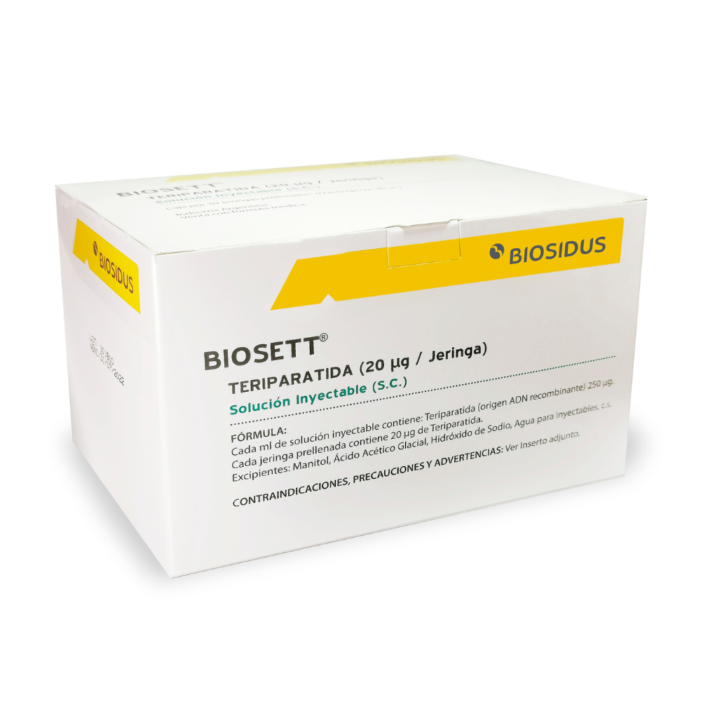 Biosett 20Mcg/0.08Ml(250Mcg/Ml) Solucion Inyectable Caja  30 Jeringa Prellenada 0.08Ml